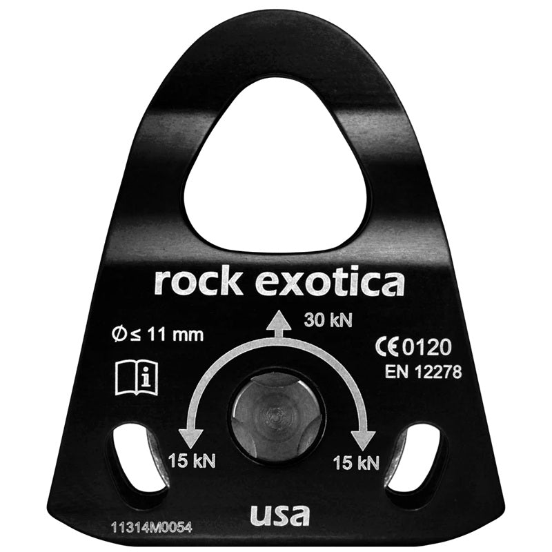 Rock Exotica - Machined Rescue Pulley (Single/Black) - P22-B