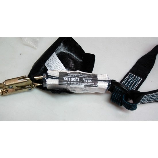 Yates Dual Leg 6' Bungy Fall Arrest Lanyard - Aluminum Scaffold Hooks - 6-12' Free Fal - 881-12