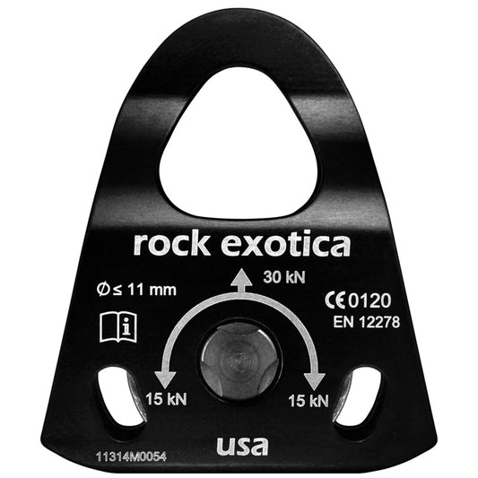 Rock Exotica - Machined Rescue Pulley (Single/Black) - P22-B