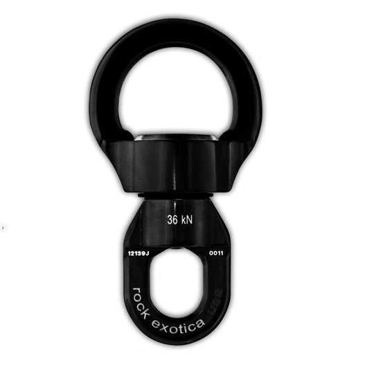 Rock Exotica - Rotator Round Stainless Steel Swivel (Small/Black) - S2S-B