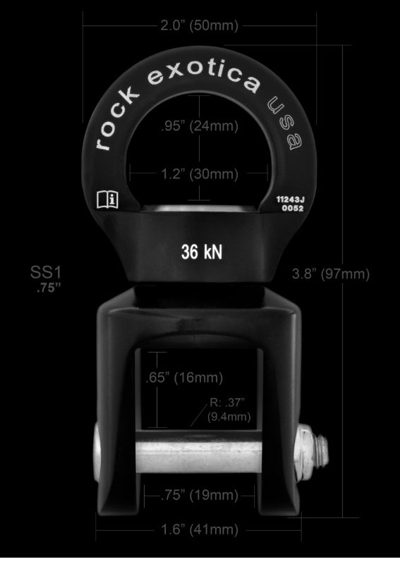 Rock Exotica - Rotator Shackle Swivel .75 in. - SS1