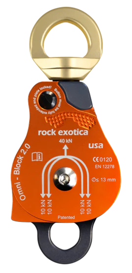 Rock Exotica - Omni-Block 2.0" Double Pulley - P53D